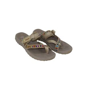 skechers yoga max flip flops